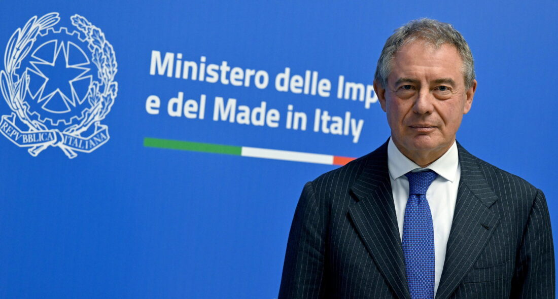 Adolfo Urso durante il Business Forum Italia-Francia