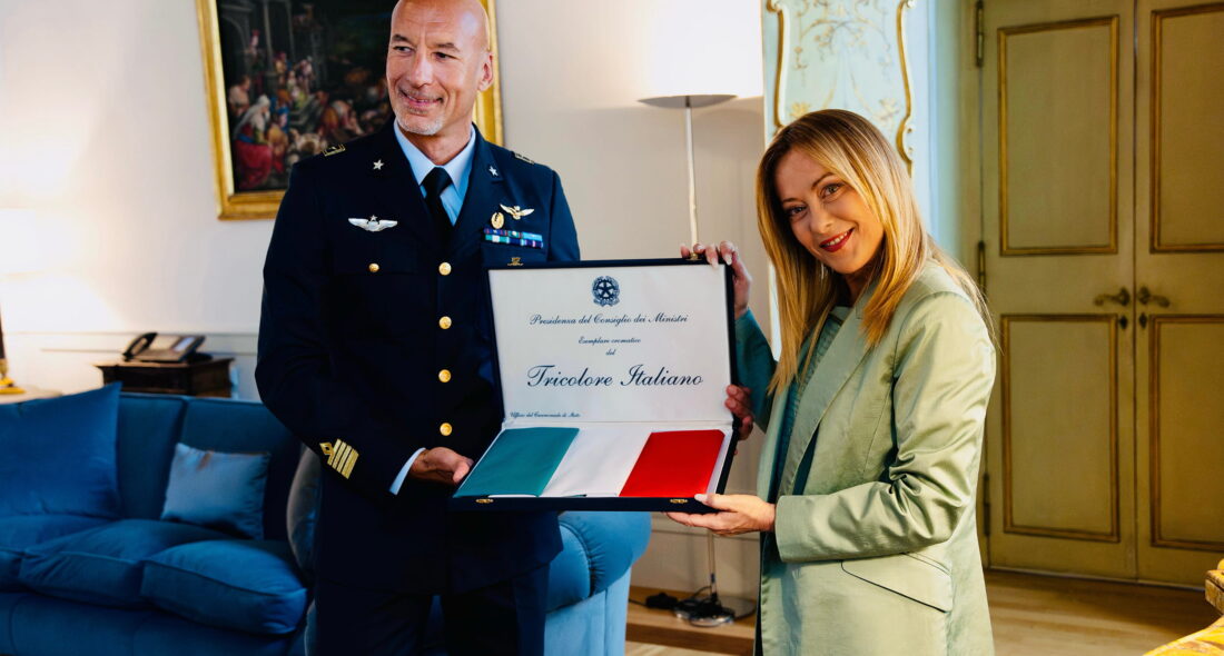 Incontro tra Giorgia Meloni e Luca Parmitano
