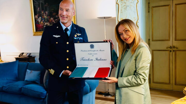 Incontro tra Giorgia Meloni e Luca Parmitano
