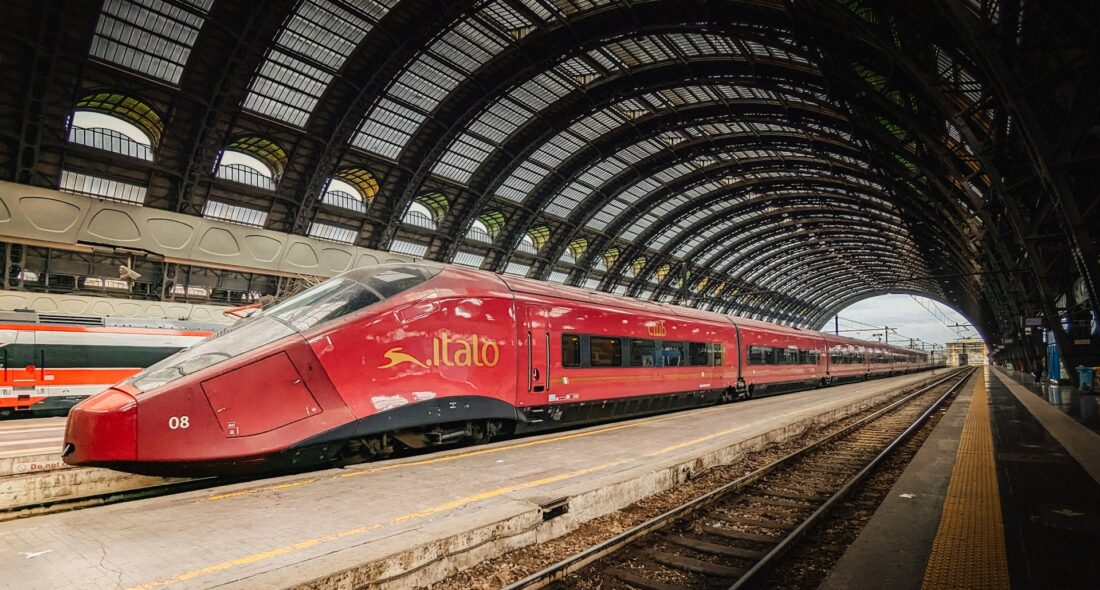 Treno Italo in movimento