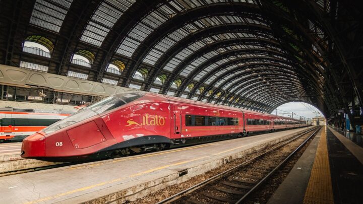 Treno Italo in movimento