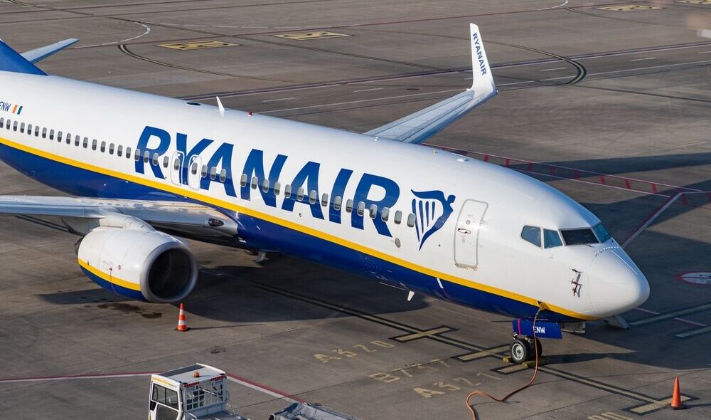 Ryanair aereo in volo