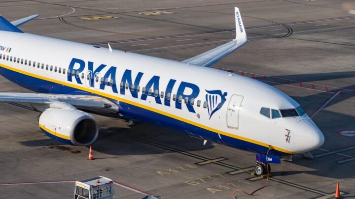 Ryanair aereo in volo