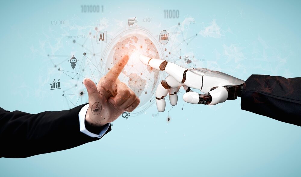 Rappresentazione grafica dell'intelligenza artificiale negli acquisti