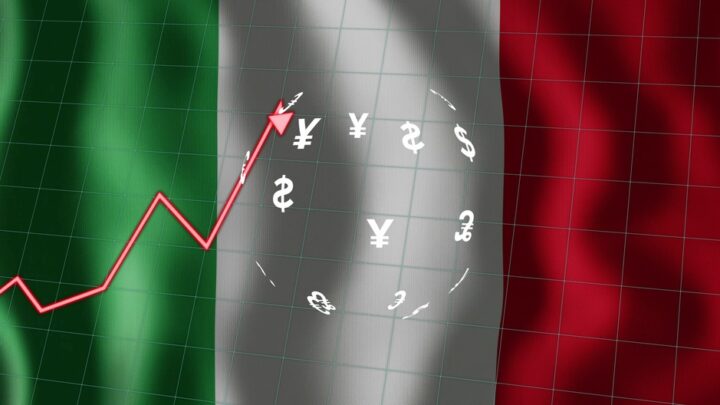 Grafico sull'andamento delle quotate italiane