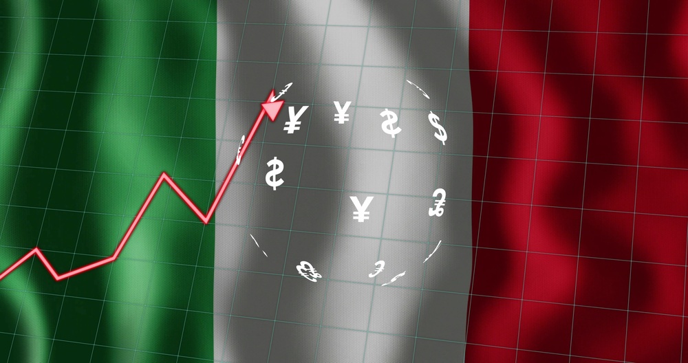Grafico sull'andamento delle quotate italiane