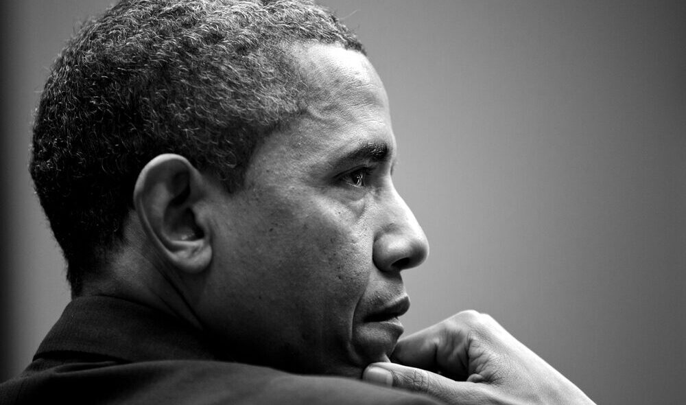 Barack Obama durante un evento di raccolta fondi