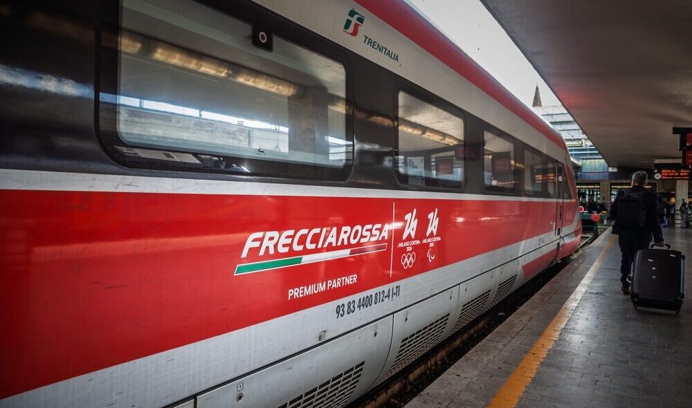 Treno Frecciarossa in corsa