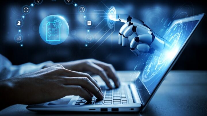 Rappresentazione grafica dell'intelligenza artificiale nel contesto geopolitico