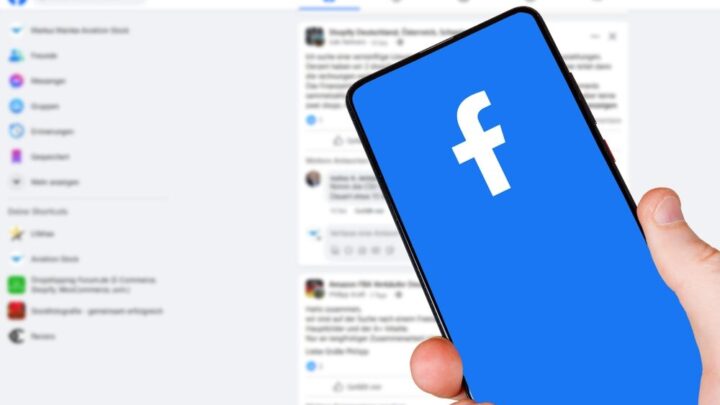 Interfaccia Facebook Reels-first