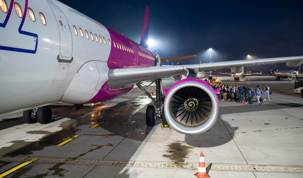 Aerei Wizz Air in volo